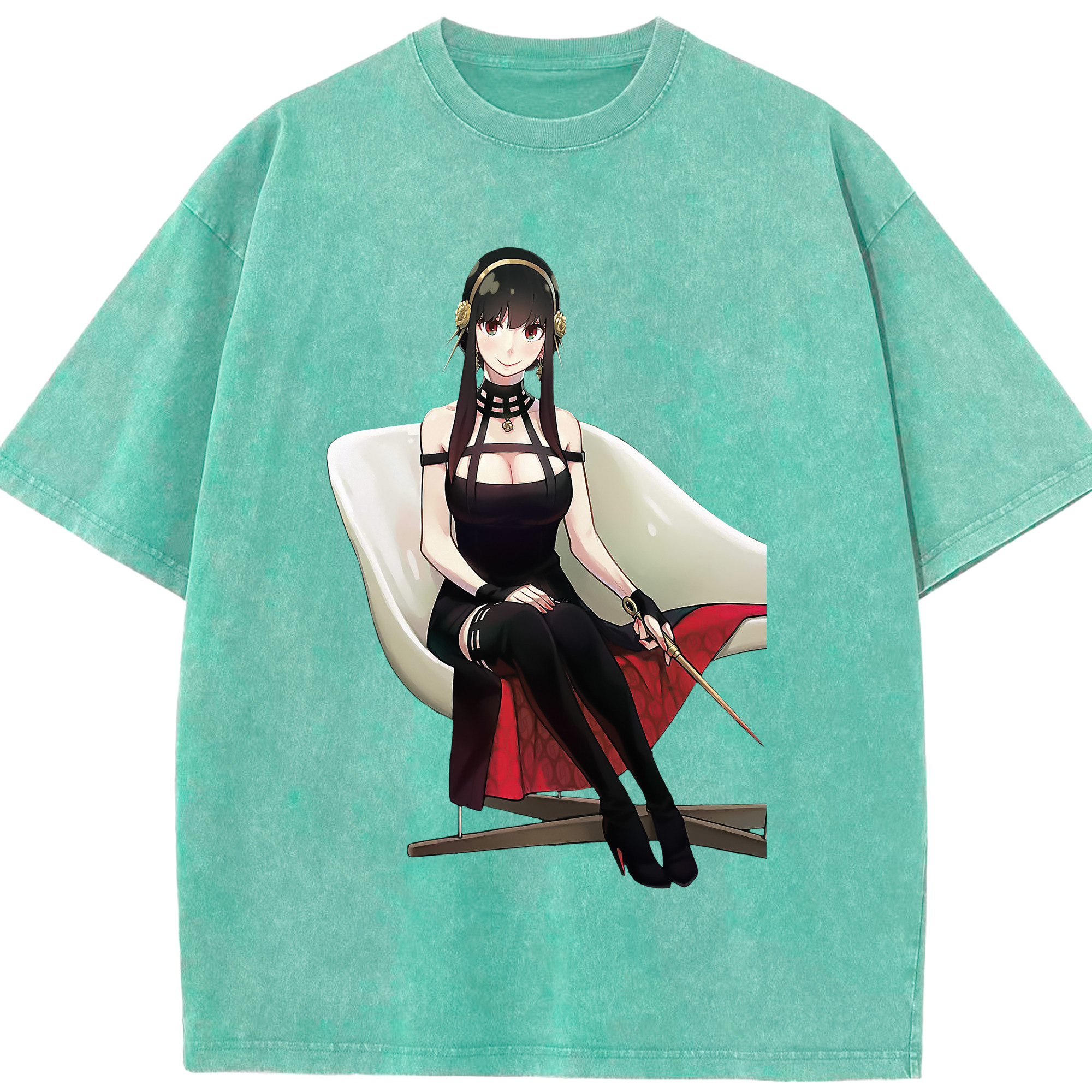 （画像用） SPY×FAMILY间谍家家酒 綿100% ヴィンテージ風 半袖Tシャツ（フロントプリント）
